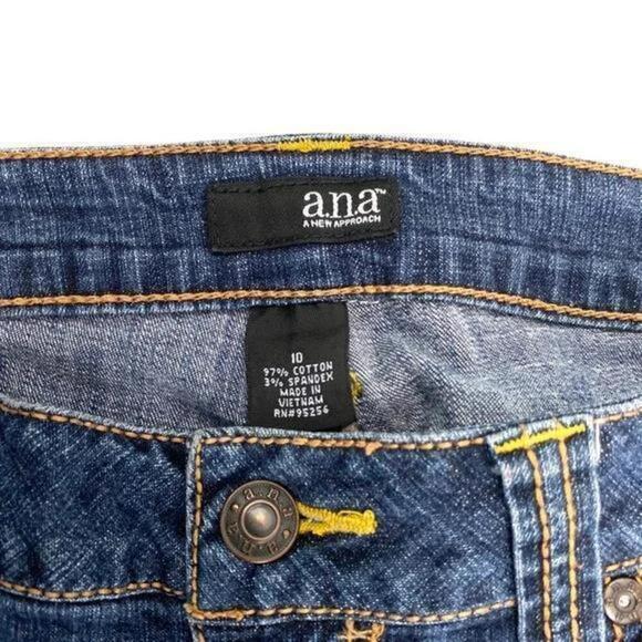 ana Bootcut Women's size 10 Dark Wash Blue Denim jeans - Picture 4 of 4